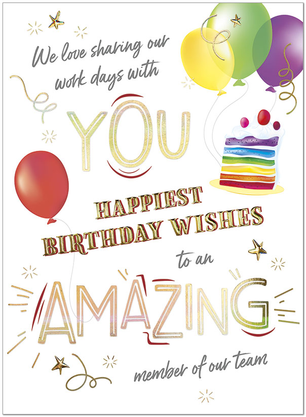 Coworker Birthday Card Employee Birthday Cards Posty Cards Coworker Birthday Card Employee Birthday Cards Posty Cards